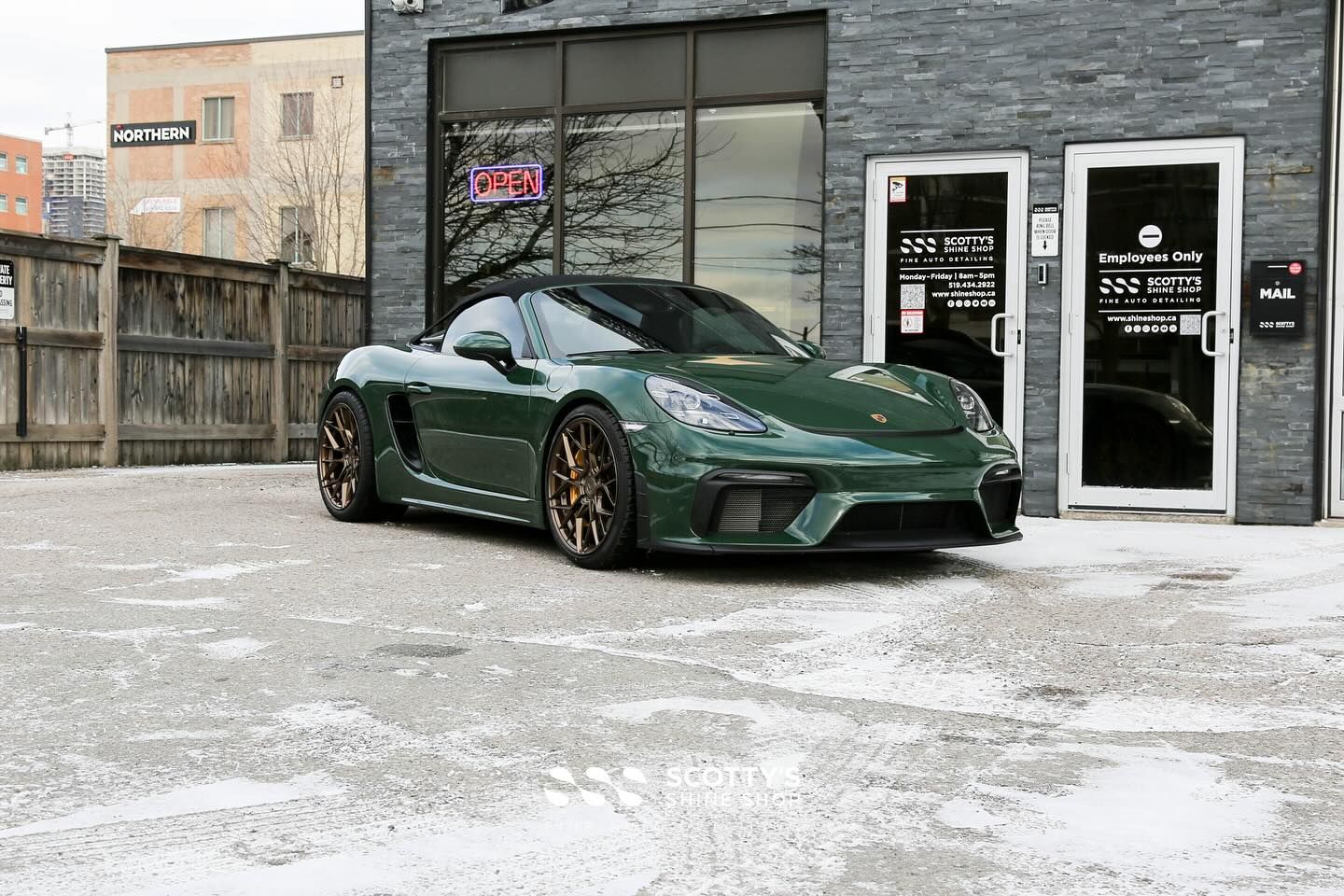 2021 Porsche 718 Spyder Xpel PPF, Window Tint, Ceramic Coating